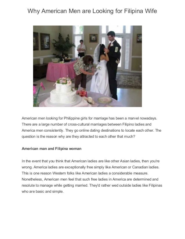 American guy looking for filipina wife